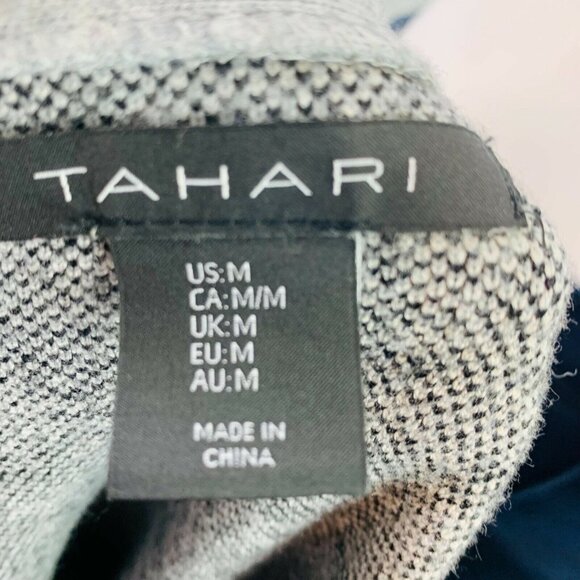 Tahari Womens Leopard Sweater Cuffed Sleeve Soft Stretch Pullover US Size M - Picture 9 of 11